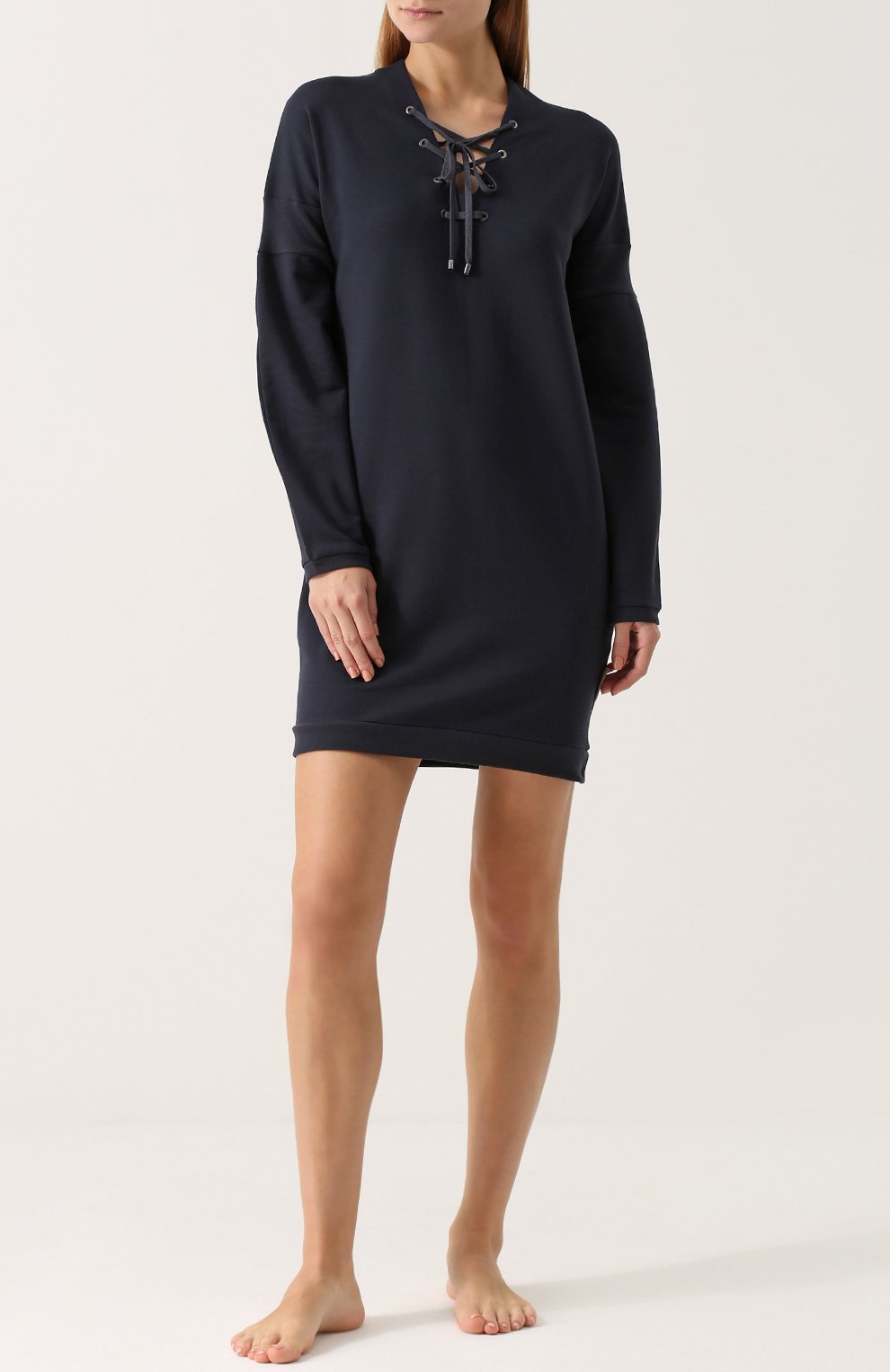 Хлопковое платье со шнуровкой ZIMMERLI, арт. 5139-39000, фото 2