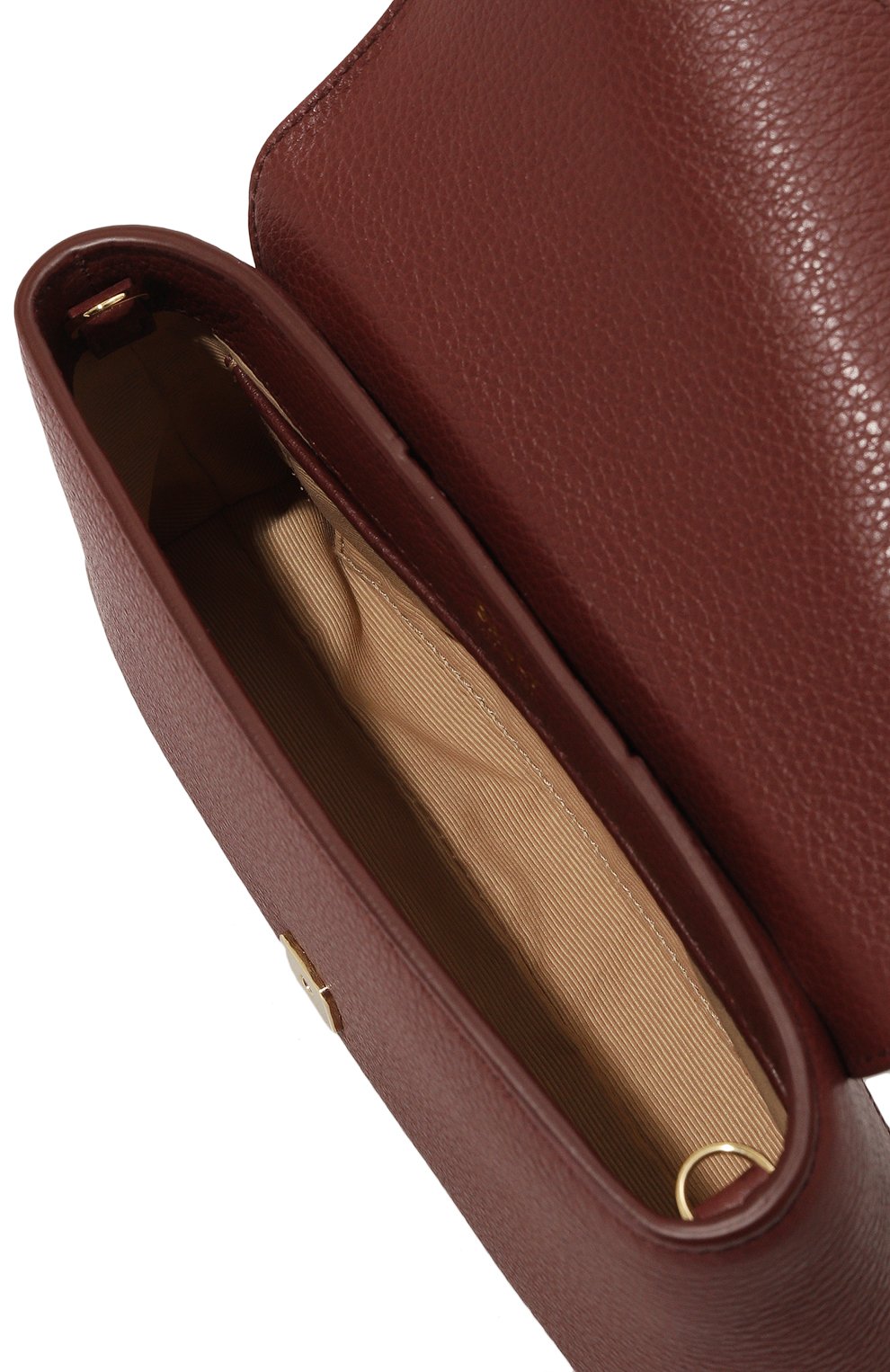 Сумка lock me mini BALLY бордового цвета по цене 86900 руб., арт. WL006L/VT710, фото 5 Сумка lock me mini BALLY, арт. WL006L/VT710, фото 5