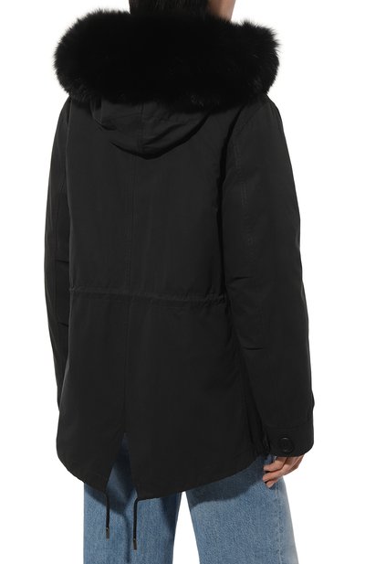 Парка с капюшоном из меха лисицы YVES SALOMON, арт. 20WFV91067F52X, фото 4