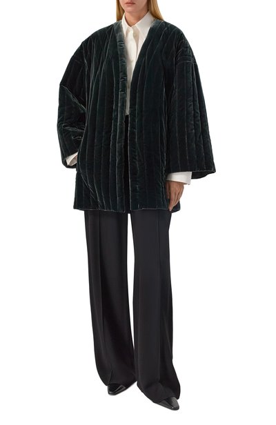 Женская утепленная бархатная куртка GIORGIO ARMANI, арт. GW004015/TE10831