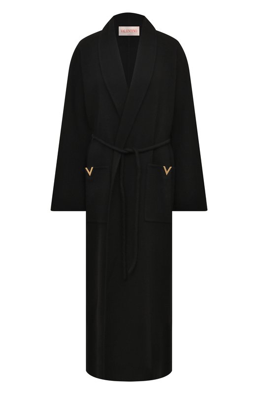 Кашемировое пальто Valentino 5B3CA7704G2 Чёрный 5B3CA7704G2