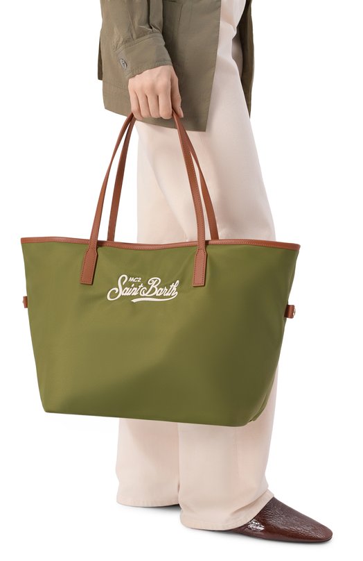 Сумка-тоут City large MC2 Saint Barth CB0002-00219L/CITY BAG NYL0N Хаки  CB0002-00219L/CITY BAG NYL0N Фото 2