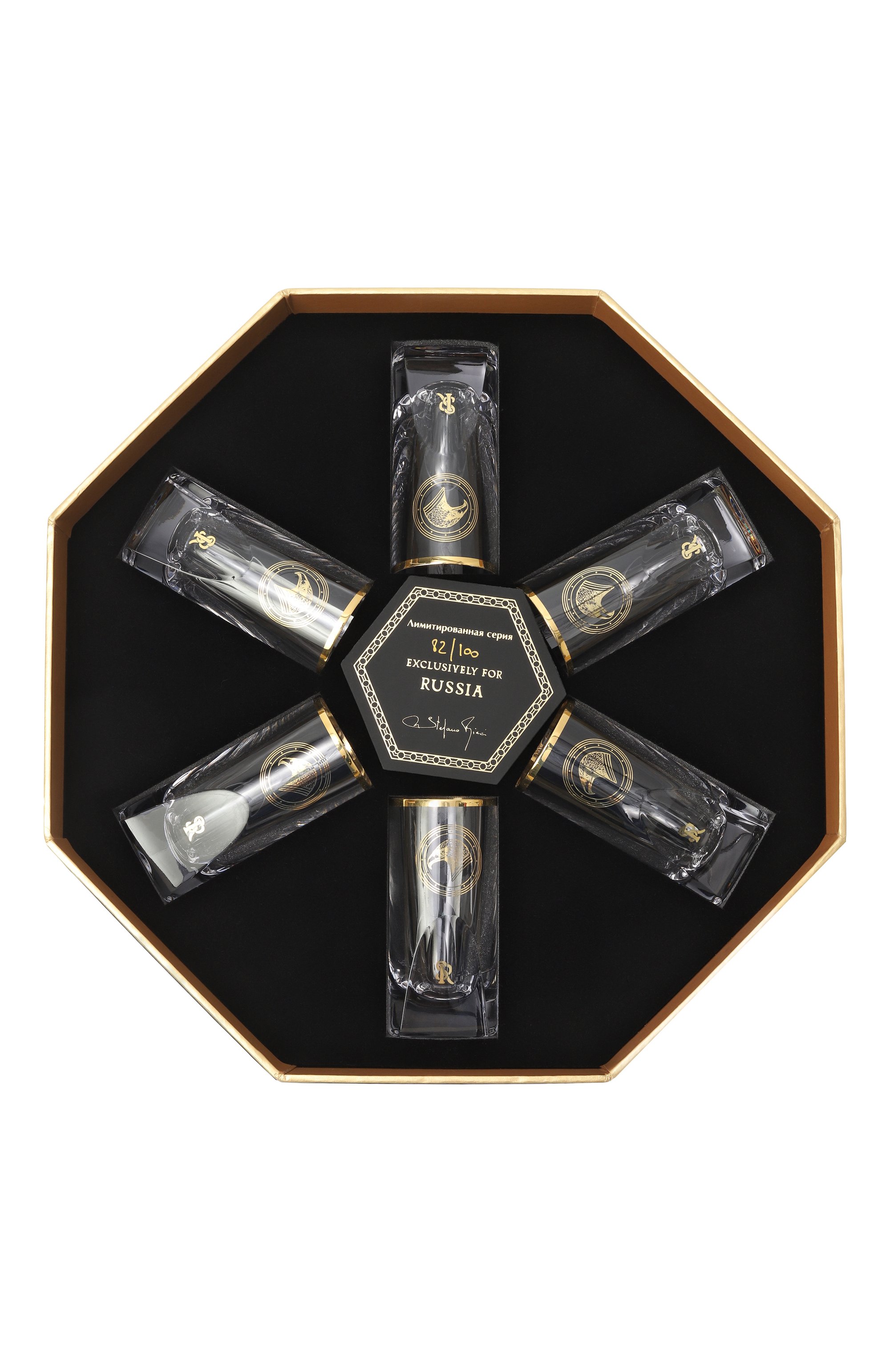 Набор из 6-ти рюмок для водки eagle STEFANO RICCI, арт. 0CRSR10142/EAGLE1/1036-6, фото 5