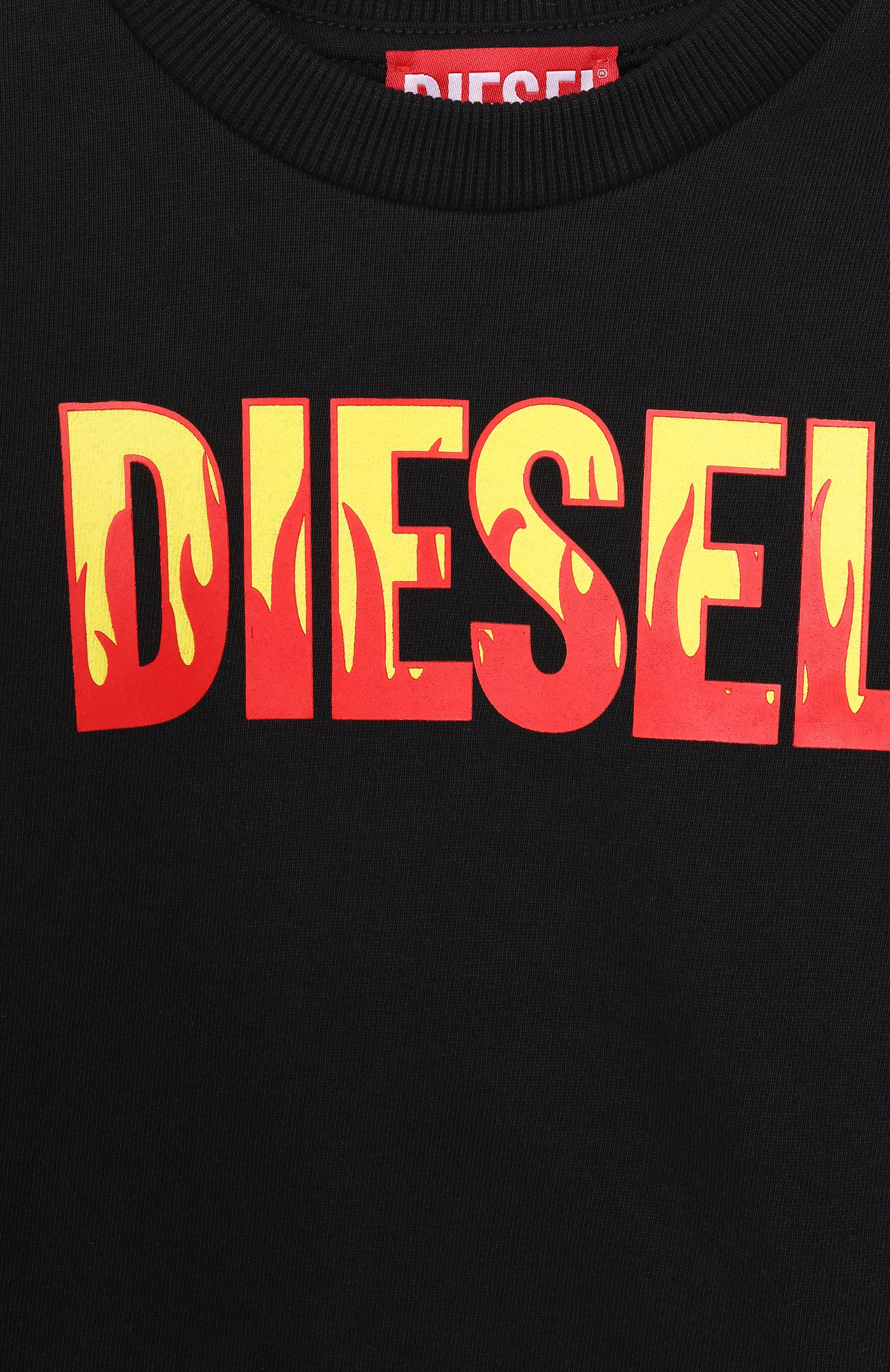 Хлопковый свитшот DIESEL, арт. K00748/KYAVF, фото 3