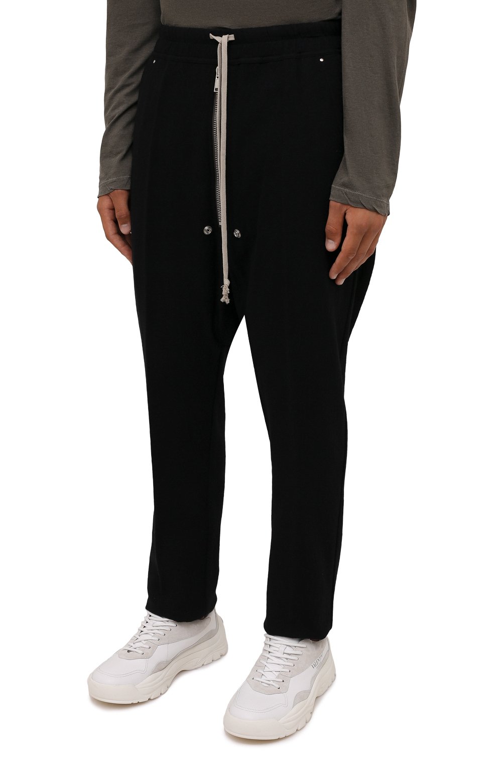 Брюки из хлопка и шерсти RICK OWENS, арт. RU02A5392/WCF, фо то 3