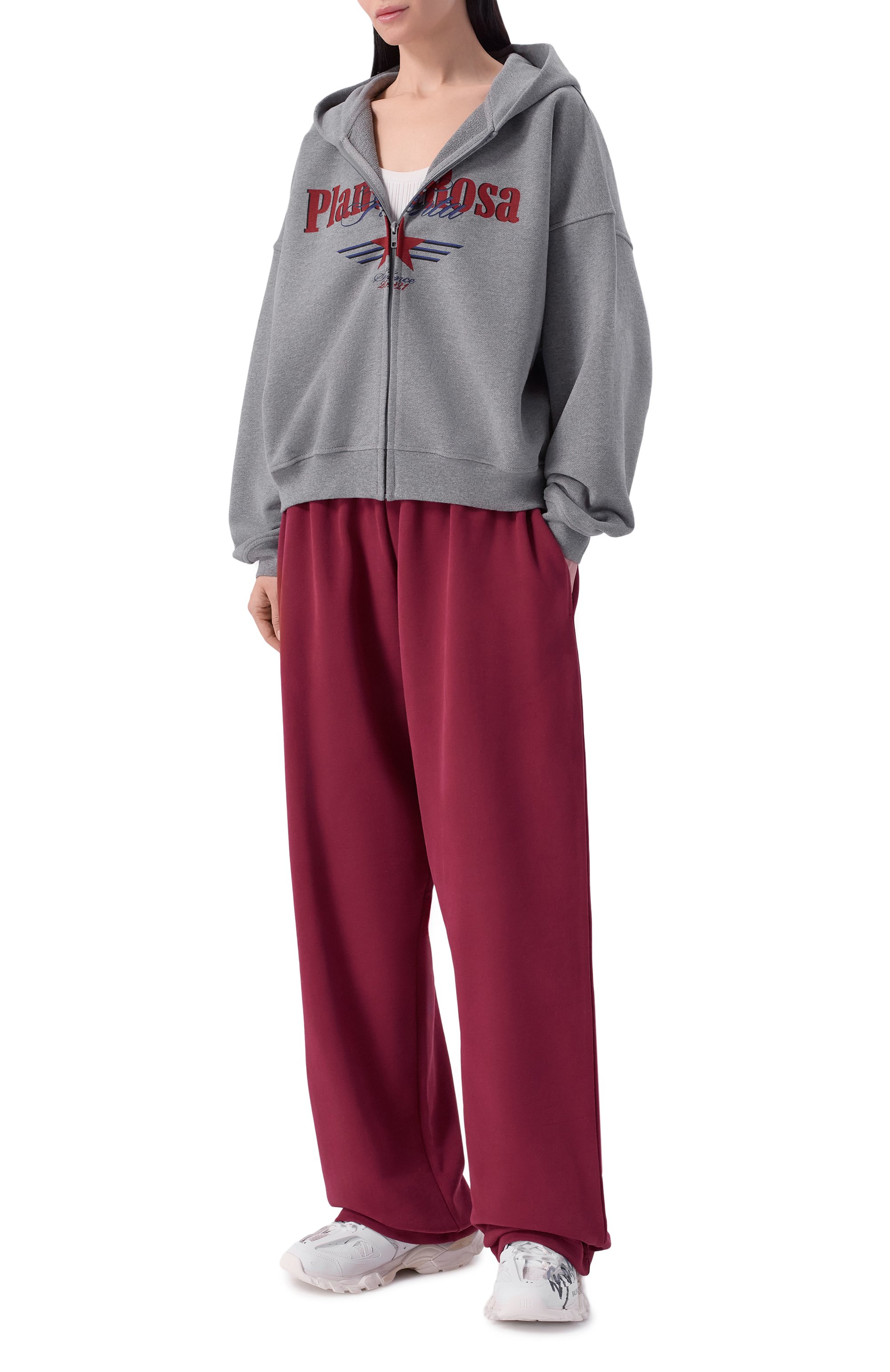 Хлопковая толстовка PLANTA ROSA, арт. PR/HZ/DARKROSES/470, фото 3