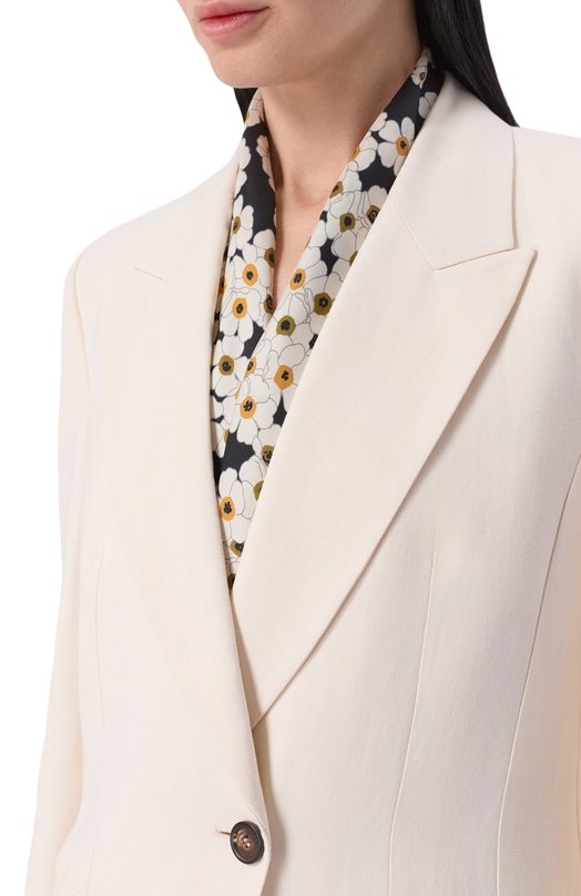 Шелковый платок Valentino 8W2EI114/MIG Чёрно-белый  8W2EI114/MIG Фото 2