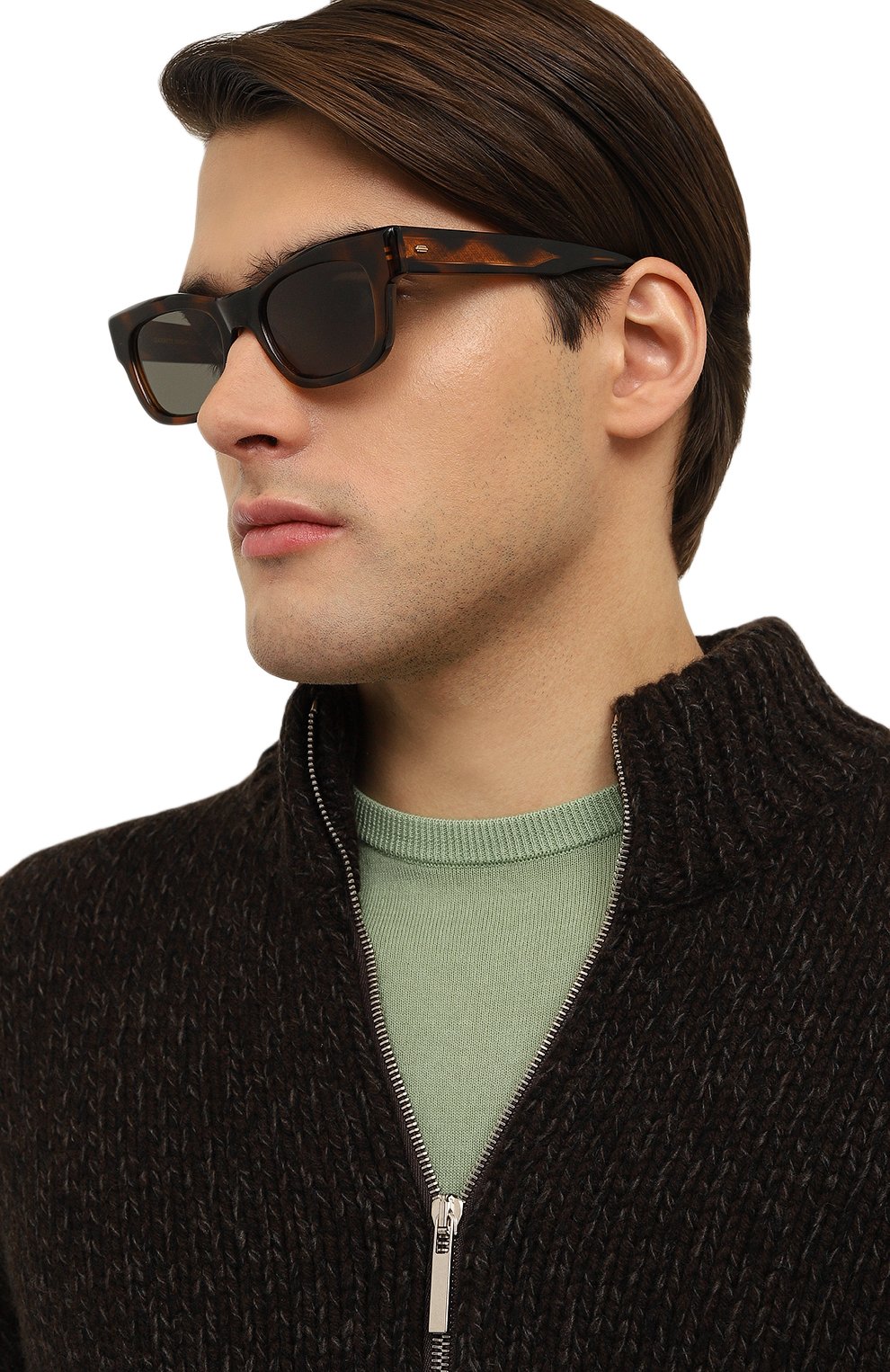 Солнцезащитные очки GARRETT LEIGHT коричневого цвета по цене 39950 руб., арт. W0Z SPBRNSH/G15, фото 3 Солнцезащитные очки GARRETT LEIGHT, арт. W0Z SPBRNSH/G15, фото 3