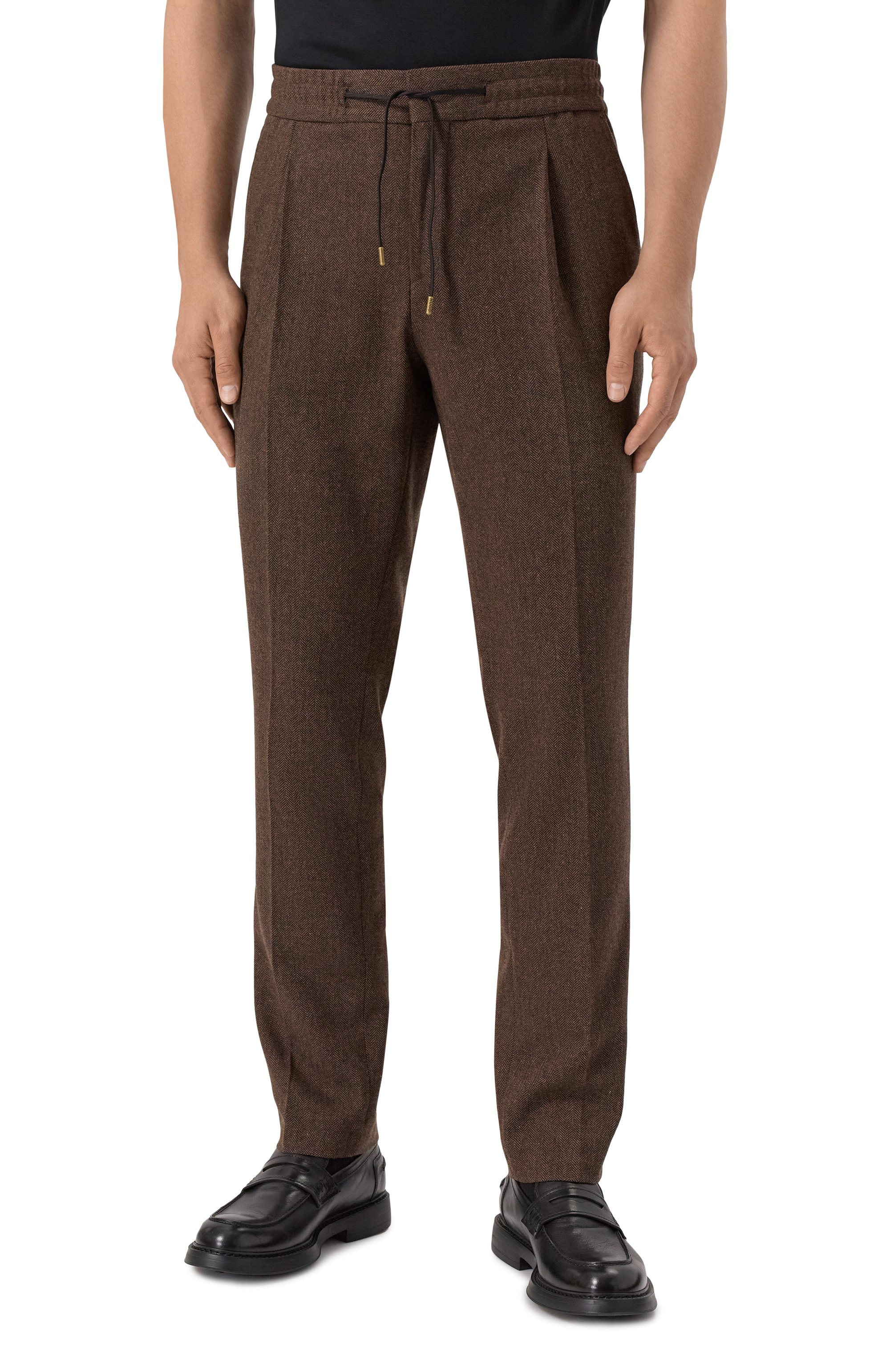 Брюки из шерсти и хлопка HUGO, арт. 50544695, фото 3