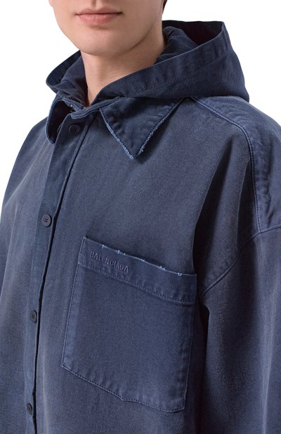 Джинсовая куртка-рубашка BALENCIAGA, арт. 857178/TTW64, фото 5