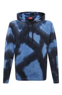 Хлопковое худи Diesel цвет синий купить в ЦУМ OUTLET, арт. A13313 Хлопковое худи Diesel цвет синий купить в ЦУМ OUTLET, арт. A13313