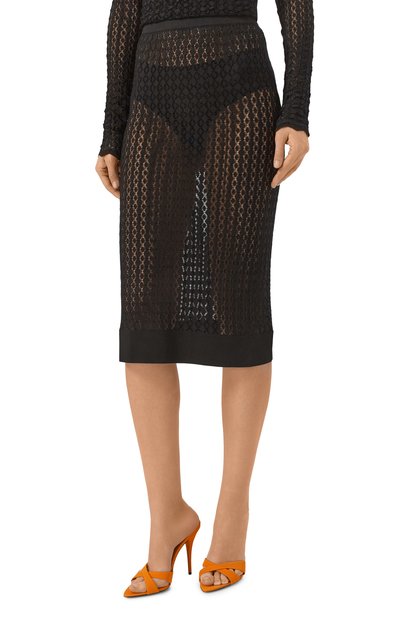 Юбка из вискозы SAINT LAURENT, арт. 806962/Y76VX, фото 3