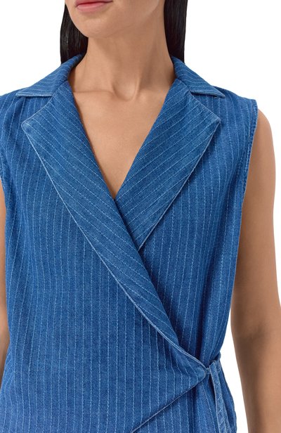 Джинсовый жилет EMPORIO ARMANI синего цвета по цене 41500 руб., арт. EW005151/AF26171, фото 5 Джинсовый жилет EMPORIO ARMANI, арт. EW005151/AF26171, фото 5