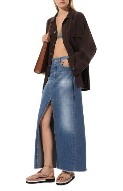 Кожаные сандалии pine JIMMY CHOO бежевого цвета по цене 54800 руб., арт. PINE FLAT VAC, фото 2 Кожаные сандалии pine JIMMY CHOO, арт. PINE FLAT VAC, фото 2