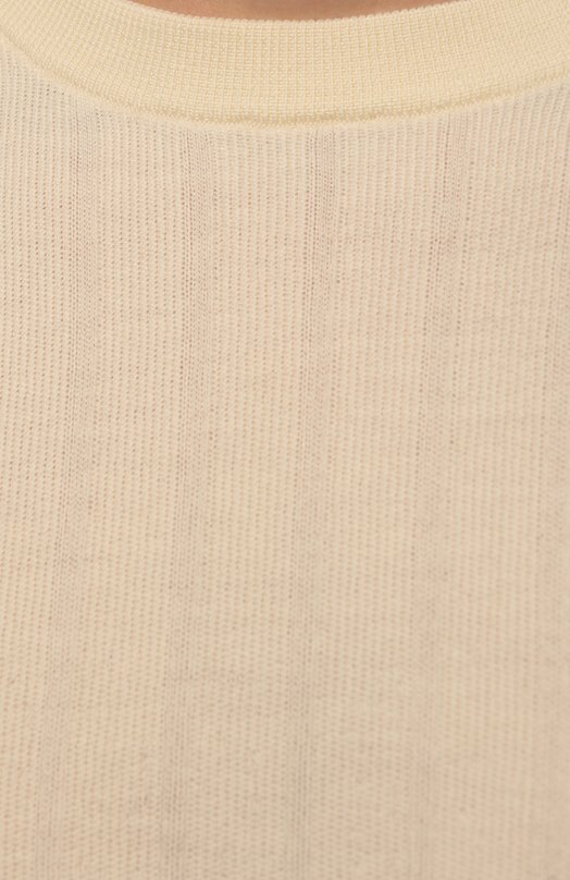 Шерстяной джемпер Il Borgo Cashmere Кремовый, фото 5