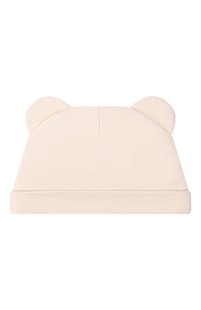 Комплект из шапки и нагрудника MOSCHINO светло-бежевого цвета по цене 9580 руб., арт. MUY099/LCA19, фото 3 Комплект из шапки и нагрудника MOSCHINO, арт. MUY099/LCA19, фото 3