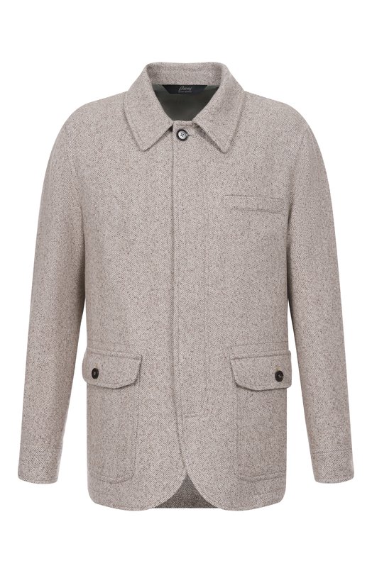 Пиджак из кашемира и шелка Brioni SGQV0L/0D315 Бежевый SGQV0L/0D315