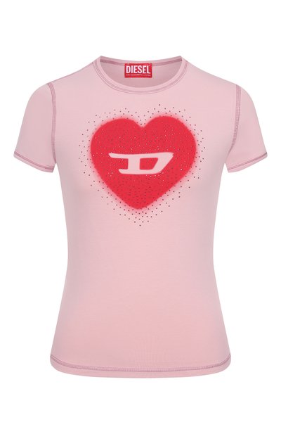 Женская хлопковая футболка DIESEL, арт. A20980/0QHHA