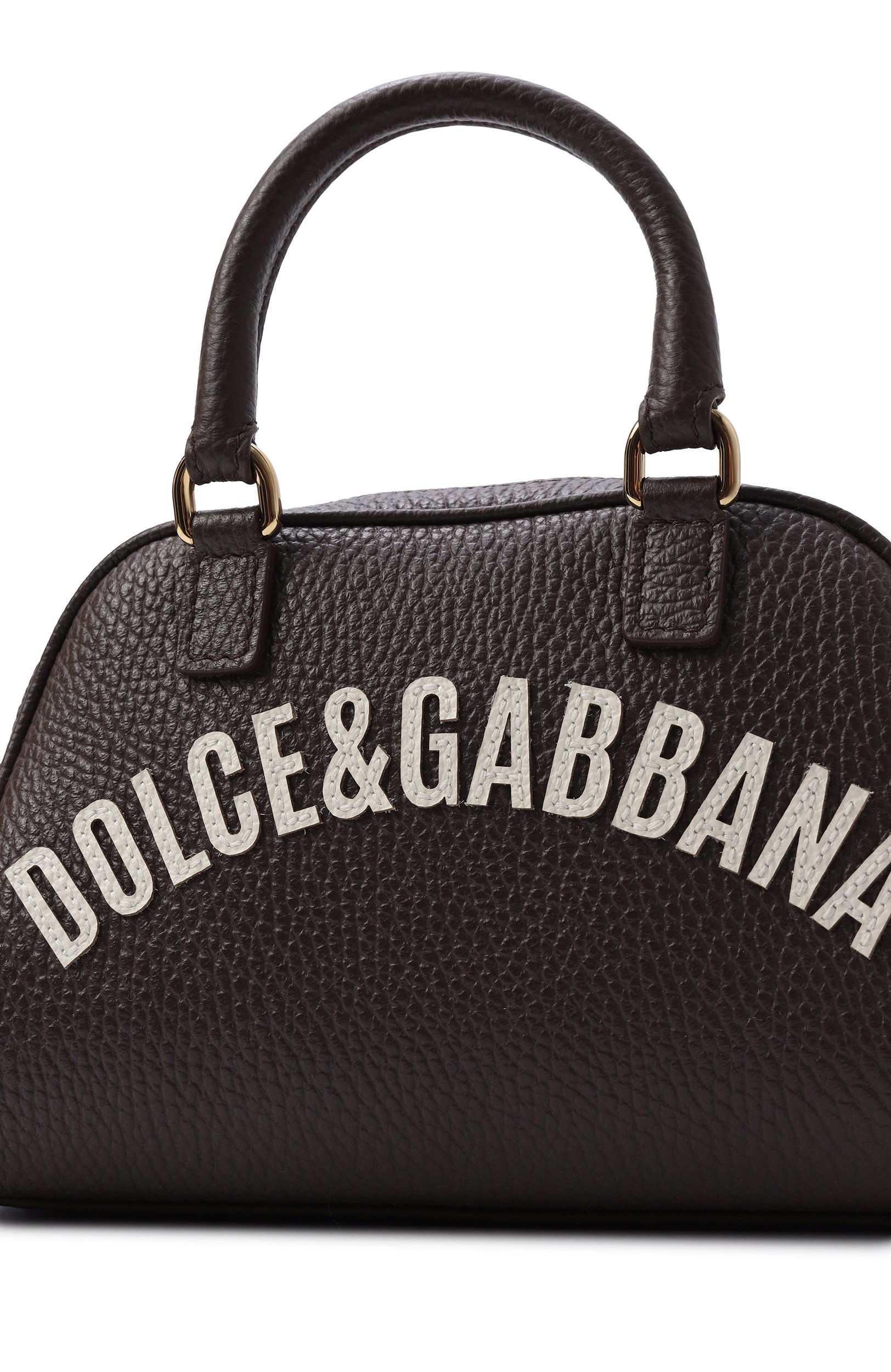 Сумка DOLCE & GABBANA темно-коричневого цвета по цене 57500 руб., арт. EB0250/A0639, фото 4 Сумка DOLCE & GABBANA, арт. EB0250/A0639, фото 4