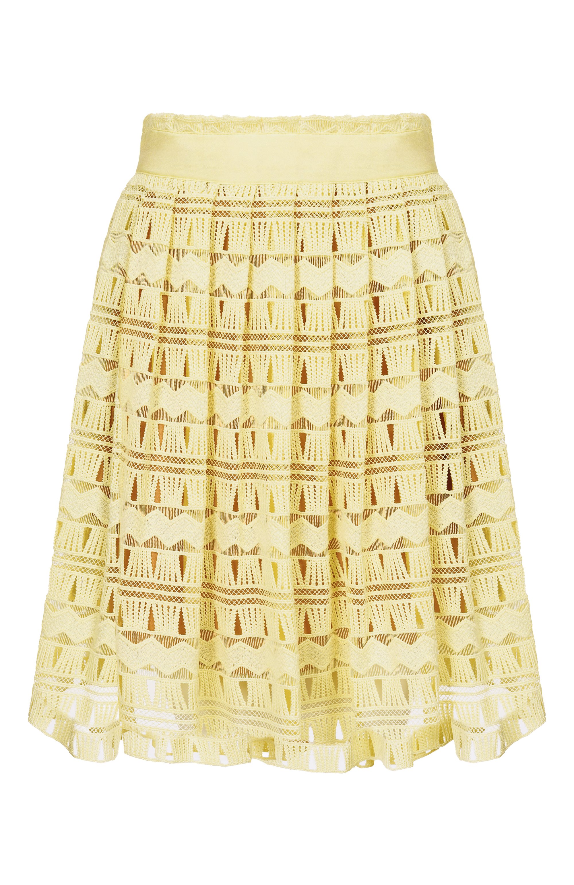 Юбка ELIE SAAB желтого цвета по цене 113500 руб., арт. SK267/MC012, фото 1 Юбка ELIE SAAB, арт. SK267/MC012, фото 1