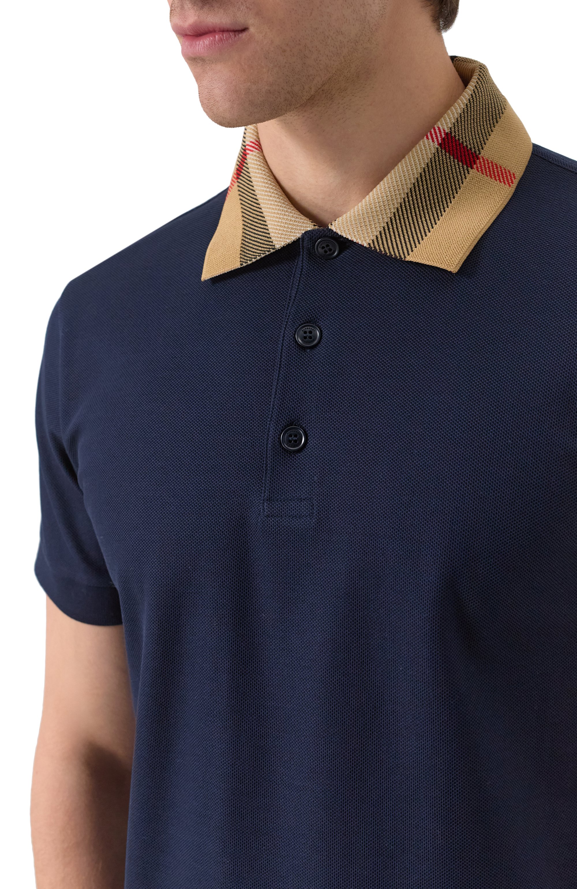 Хлопковое поло BURBERRY, арт. 8072661, фото 5
