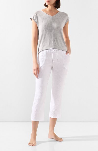 Хлопковые брюки LE CHAT белого цвета по цене 9680 руб., арт. MADRAGUE880, фото 2 Хлопковые брюки LE CHAT, арт. MADRAGUE880, фото 2