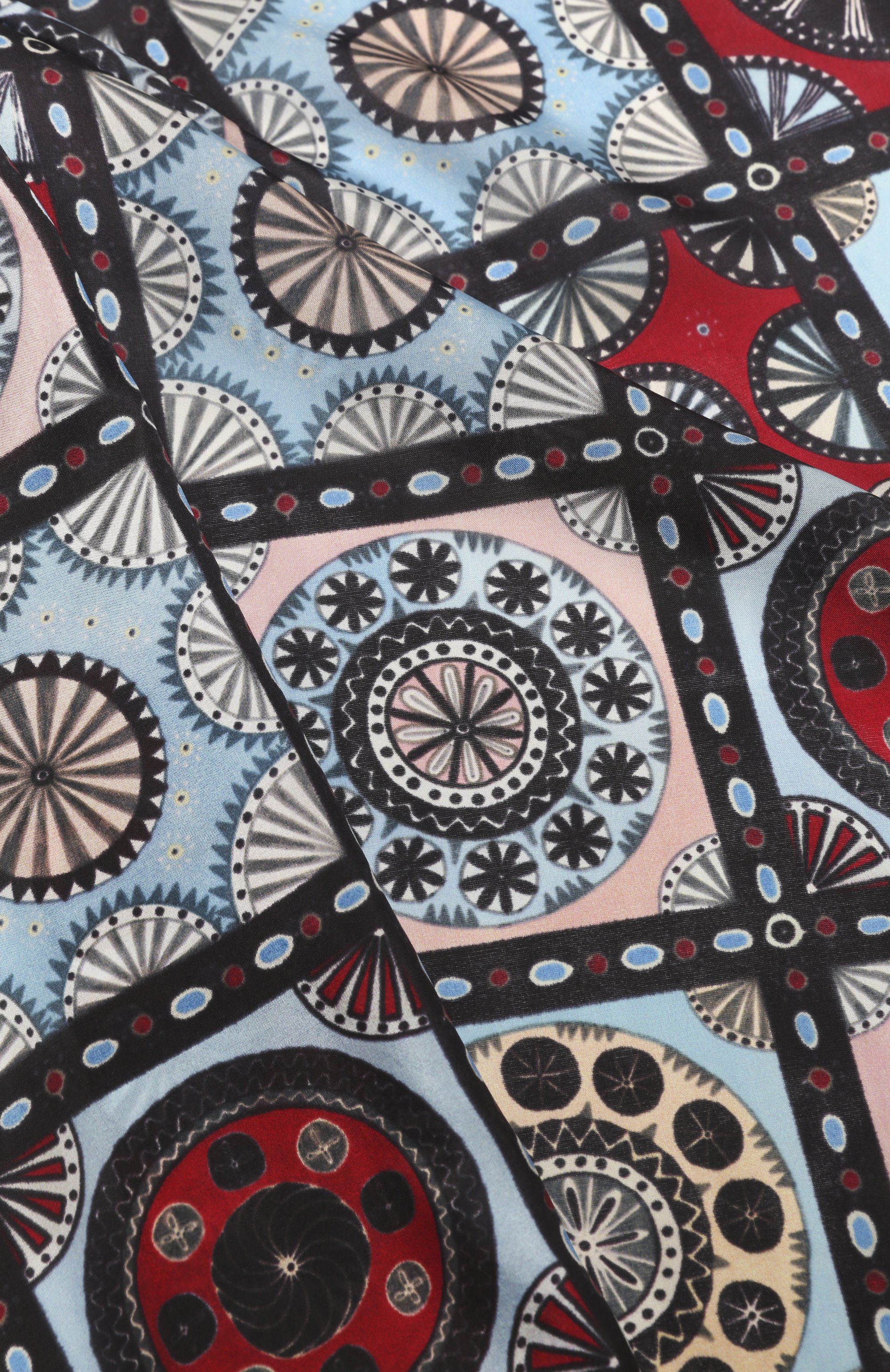 Шелковый платок византийский орнамент GOURJI, арт. T21VISRD7R/1, фото 4