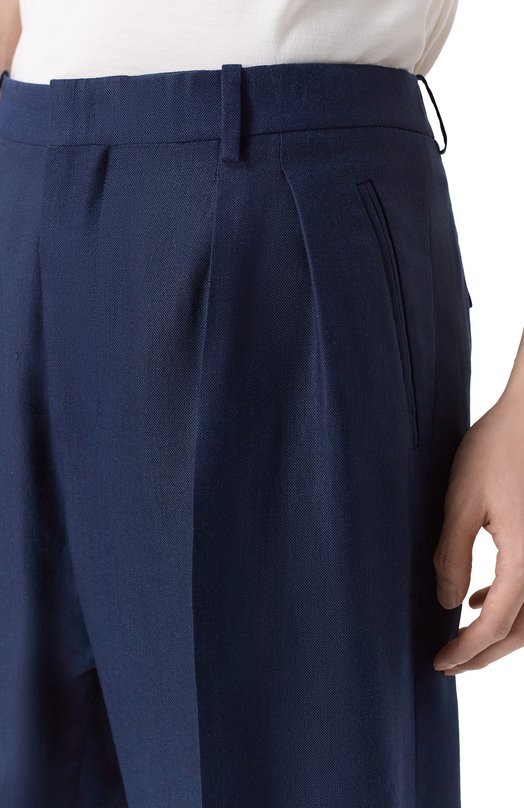 Шорты изо льна и шелка MVST 25E/X1P/0/D011/5546 Синий  25E/X1P/0/D011/5546 Фото 5