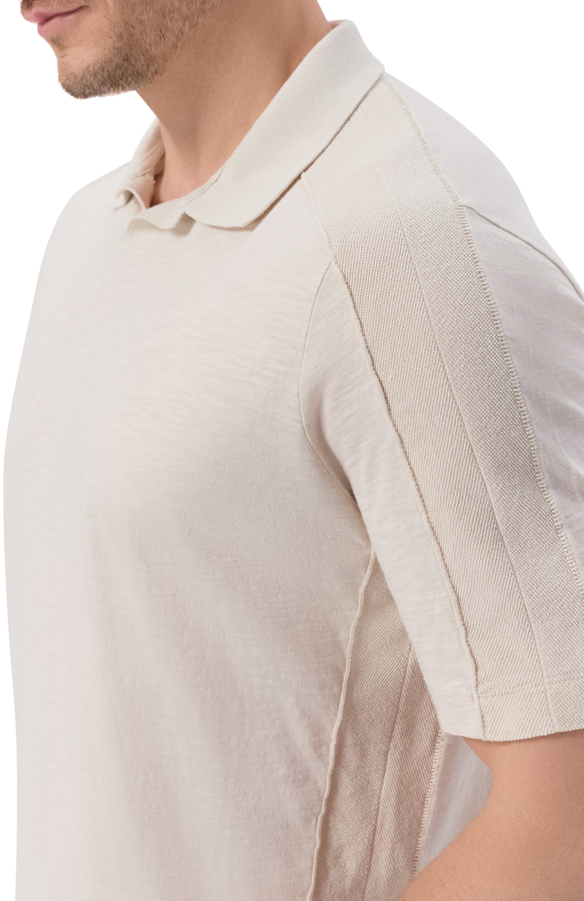 Поло из хлопка и льна TRANSIT, арт. CFUTRC5401, фото 5