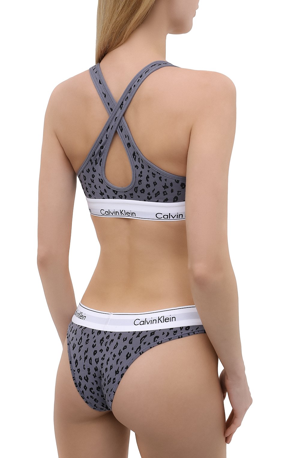 Бюстгальтер из смеси хлопка и вискозы CALVIN KLEIN, арт. QF1654E, фото 3