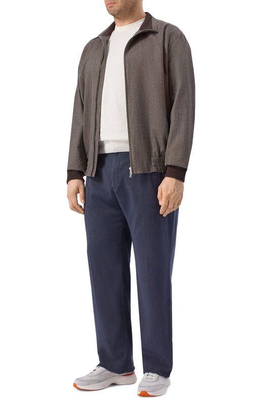 Брюки из лиоцелла Kiton UP1LACLK0606H Синий  UP1LACLK0606H Фото 2