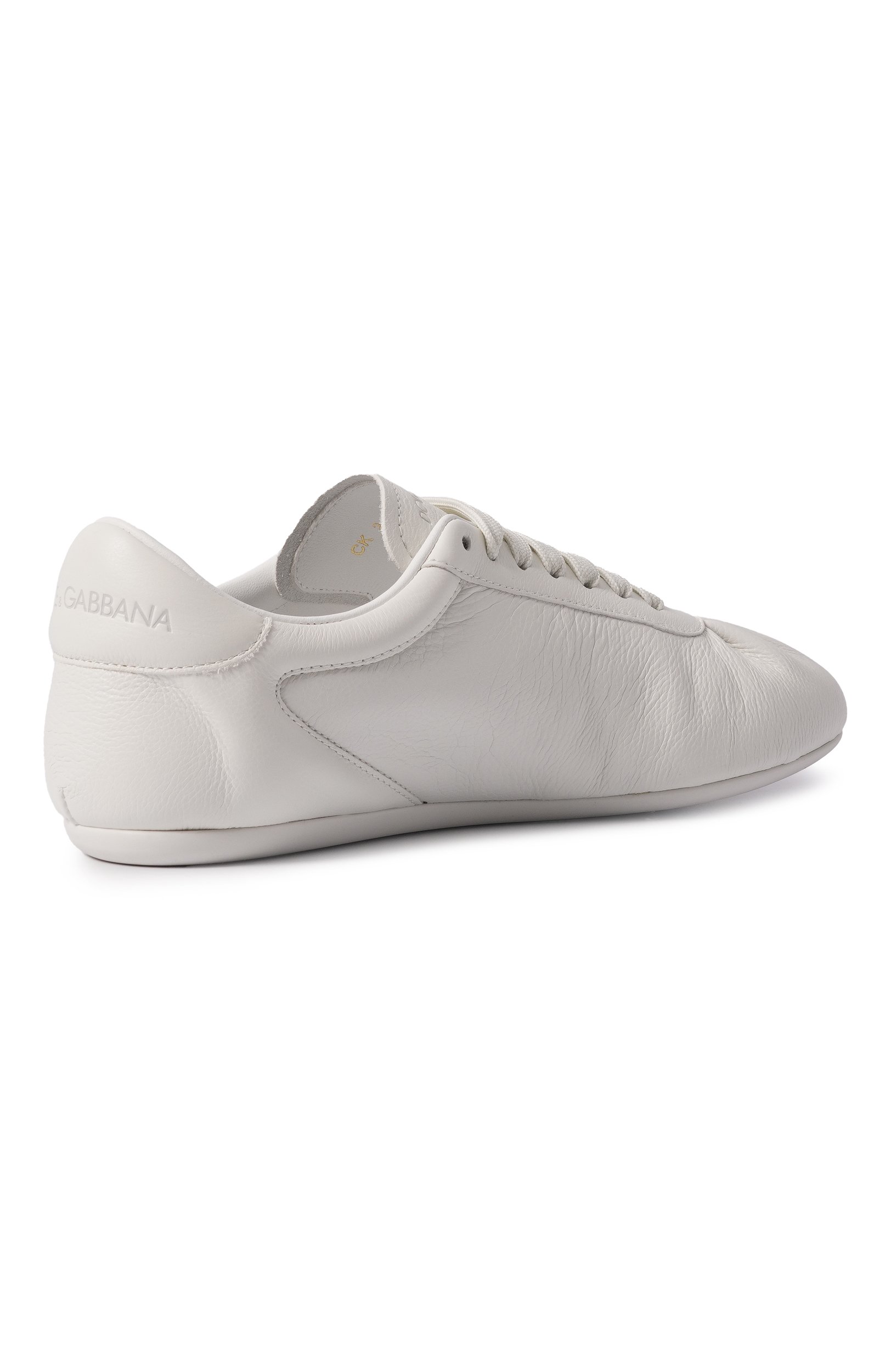 Кожаные кеды soft ballet DOLCE & GABBANA белого цвета по цене 72450 руб., арт. CK2485/A3078, фото 5 Кожаные кеды soft ballet DOLCE & GABBANA, арт. CK2485/A3078, фото 5