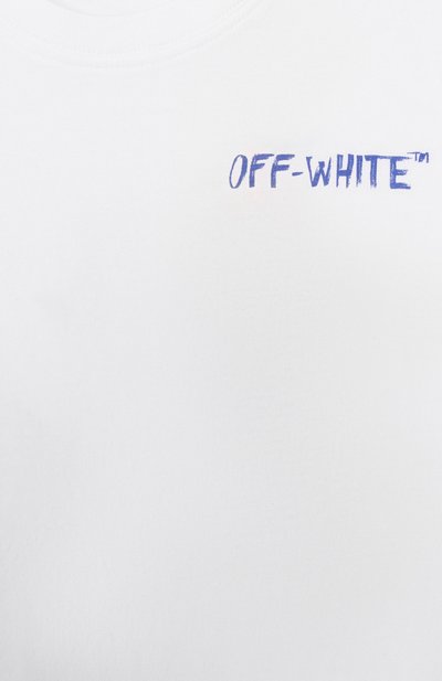 Хлопковая футболка OFF-WHITE, арт. 0BAA002S26JER005, фото 3