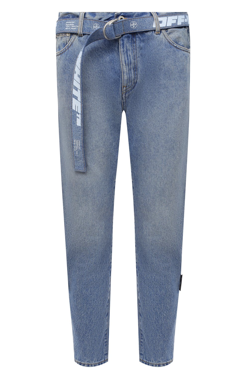 Джинсы OFF-WHITE синего цвета по цене 59550 руб., арт. 0MYA005R21DEN003, фото 1 Джинсы OFF-WHITE, арт. 0MYA005R21DEN003, фото 1