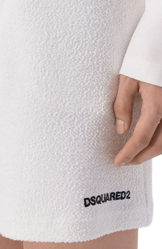 Хлопковые шорты Dsquared2 D7N1E6580 Белый  D7N1E6580 Фото 5