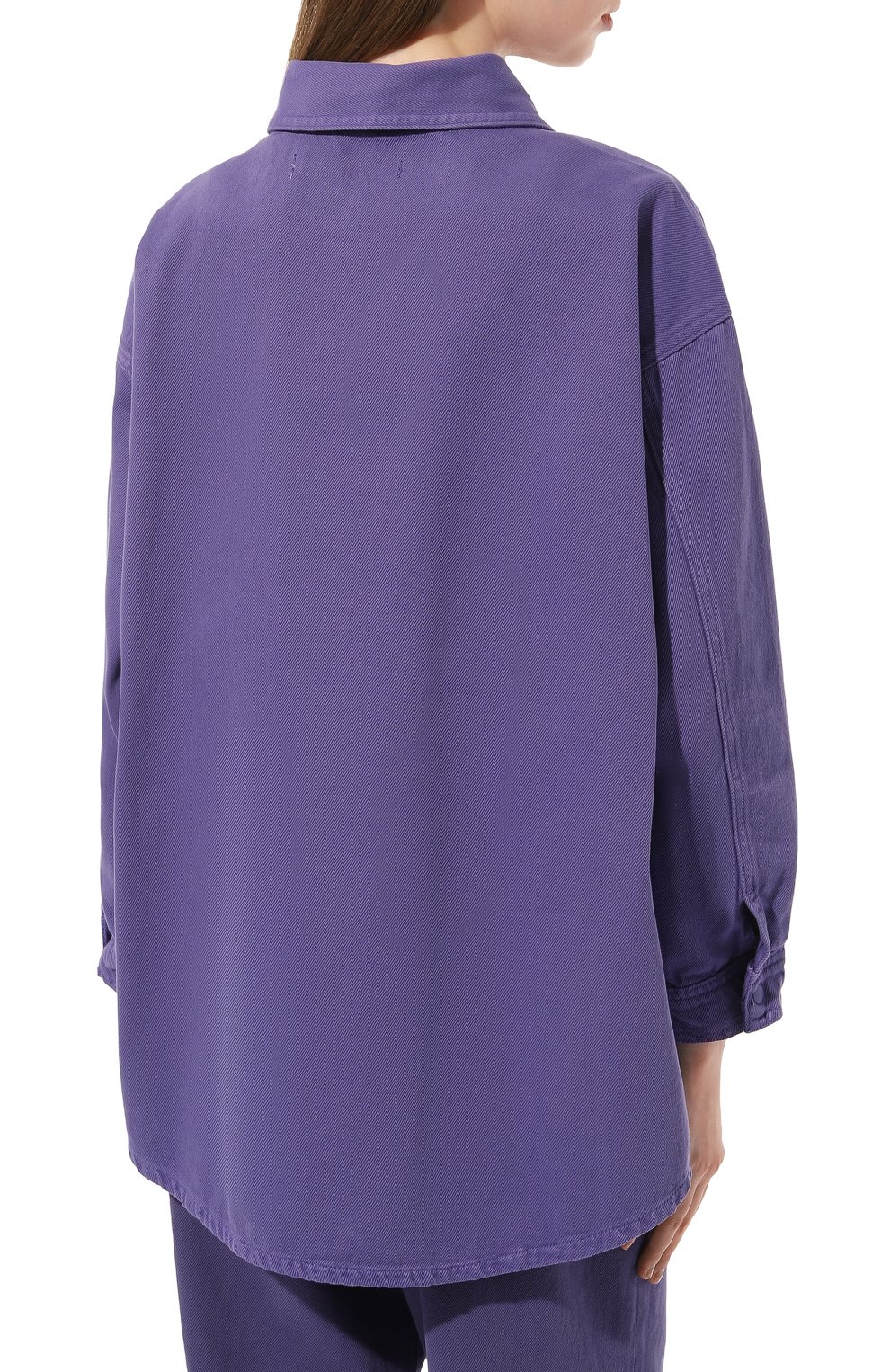 Джинсовая рубашка HINNOMINATE фиолетового цвета по цене 22650 руб., арт. HDS3/HNW890, фото 4 Джинсовая рубашка HINNOMINATE, арт. HDS3/HNW890, фото 4