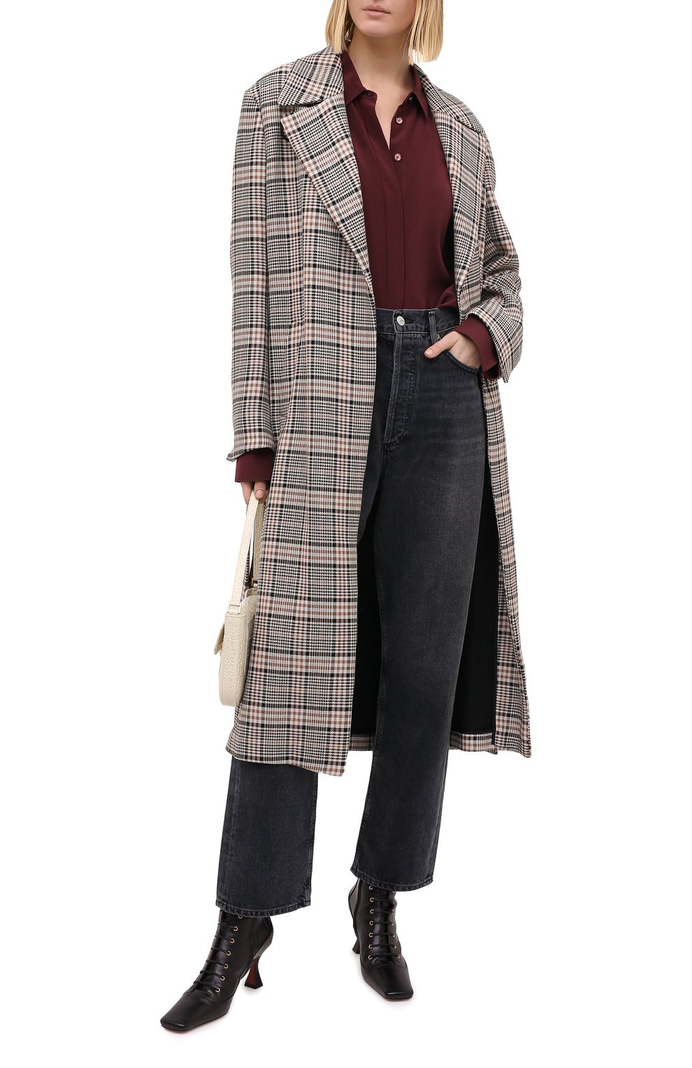 Кожаные ботильоны lace up duck MANU ATELIER, арт. 2019143, фото 2