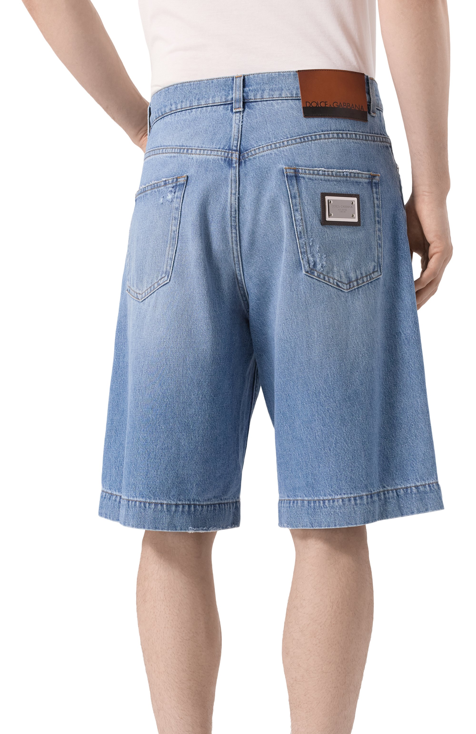 Джинсовые шорты DOLCE & GABBANA, арт. GP02MD/G8MD9, фото 4