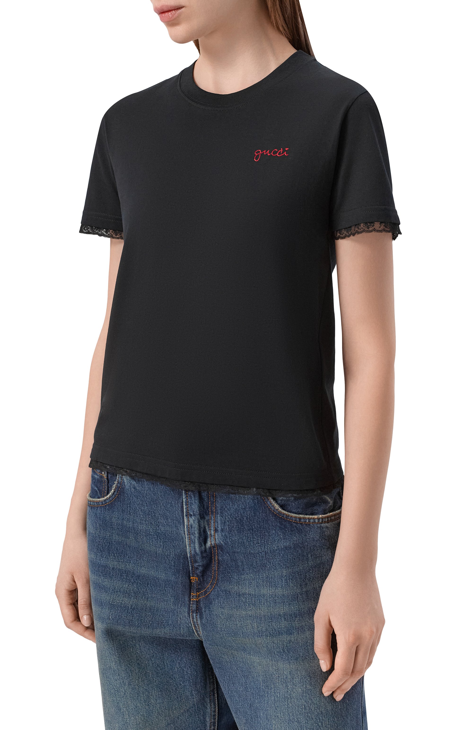 Хлопковая футболка GUCCI, арт. 859727/XJHR7, фото 3