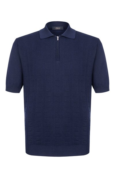 Мужское поло из хлопка и шелка ZILLI, арт. KZP002M0142VLAP00