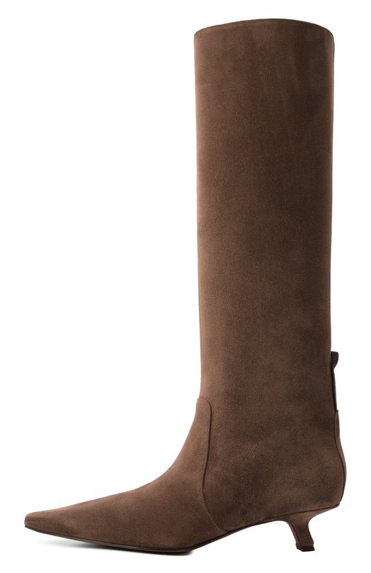 Замшевые сапоги Brunello Cucinelli MZSFC3057P Коричневый  MZSFC3057P Фото 4
