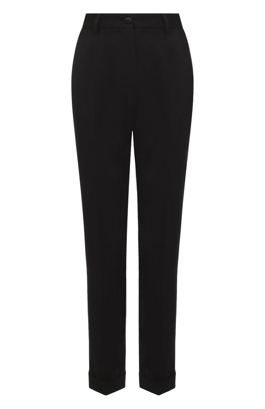 Шерстяные брюки Dolce & Gabbana FTC1AT/FUBE7 Чёрный FTC1AT/FUBE7