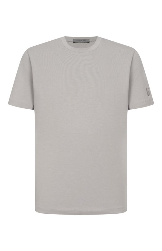 Хлопковая футболка Corneliani 27G586/2725028 Серый 27G586/2725028