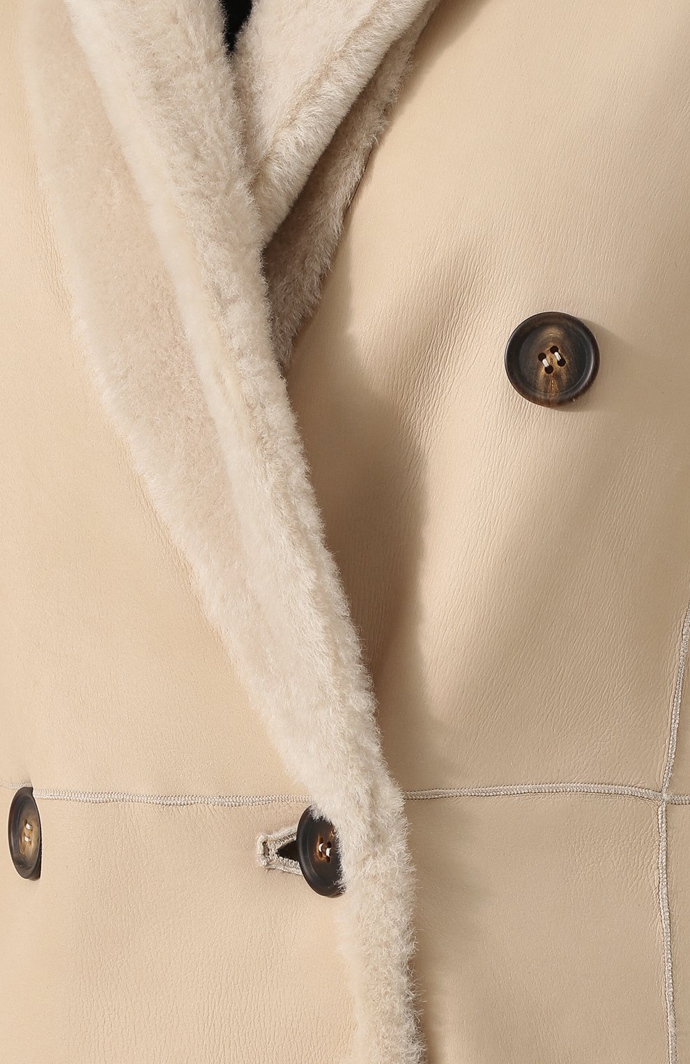 Двубортная дубленка на меховой подкладке BRUNELLO CUCINELLI, арт. MPMRA9078, фото 5