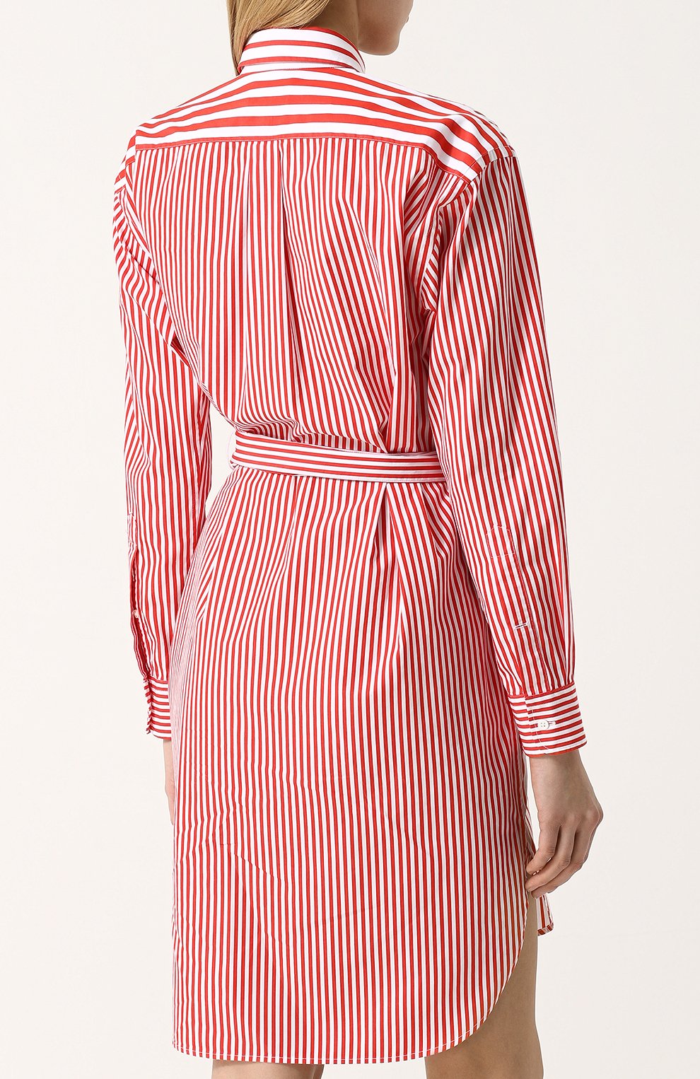 Хлопковое платье-рубашка с поясом POLO RALPH LAUREN, арт. 211702299/211699622, фото 4