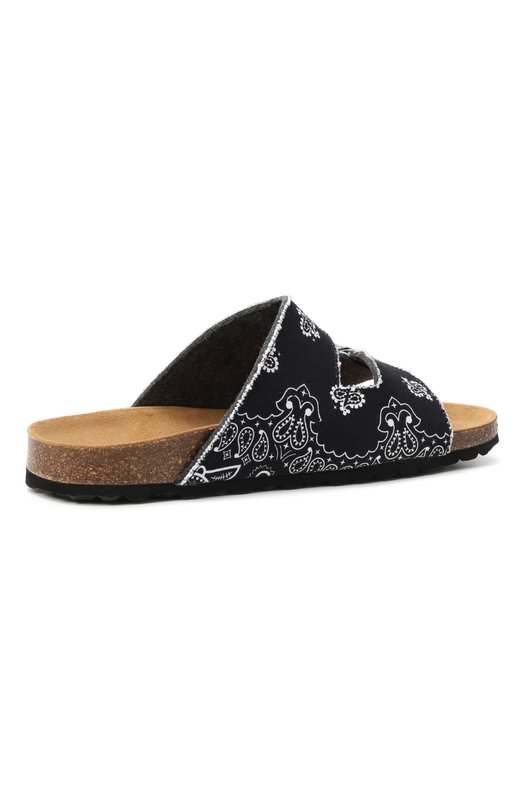 Текстильные шлепанцы MC2 Saint Barth STBA SANDAL N/03148H Чёрно-белый  STBA SANDAL N/03148H Фото 5