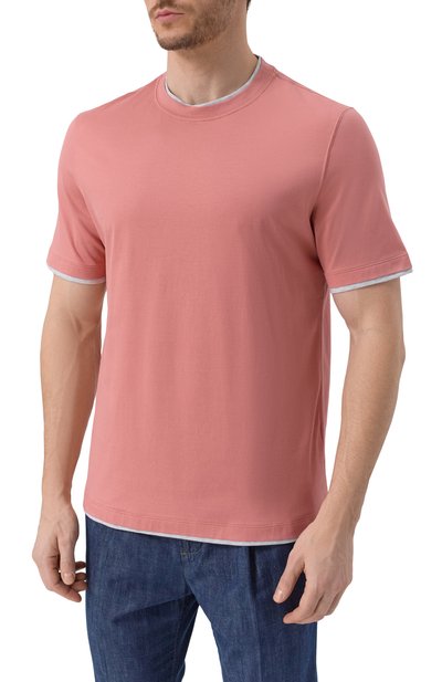 Хлопковая футболка BRUNELLO CUCINELLI, арт. M0B137427, фото 3