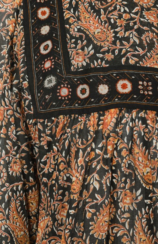 Хлопковое платье Isabel Marant Etoile 25PR00027FA/C1J04E Оранжевый  25PR00027FA/C1J04E Фото 6
