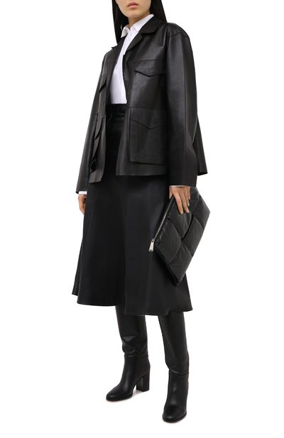 Кожаные сапоги santiago 85 GIANVITO ROSSI, арт. G80488.85CU0.VGUNENE, фото 2