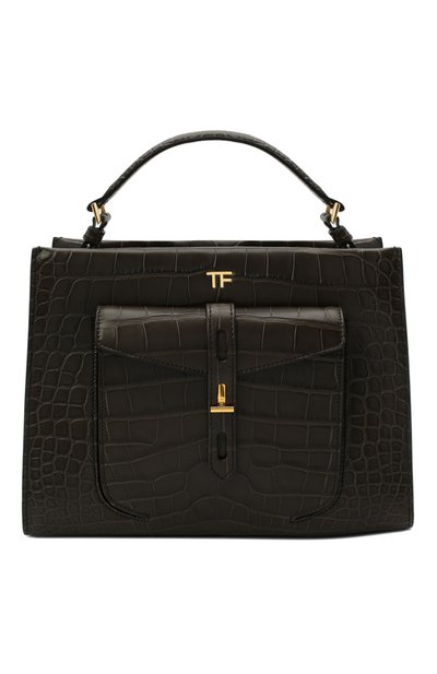 Женская сумка t twist small из кожи аллигатора TOM FORD, арт. L1203T-EAL001/AMIS